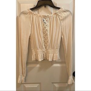 H&M Cream Off The Shoulder Top